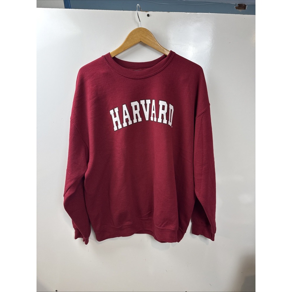 Harvard Crewneck Sweatshirt Men's Xl  Burgundy Gildan College NCAA Ivy League
